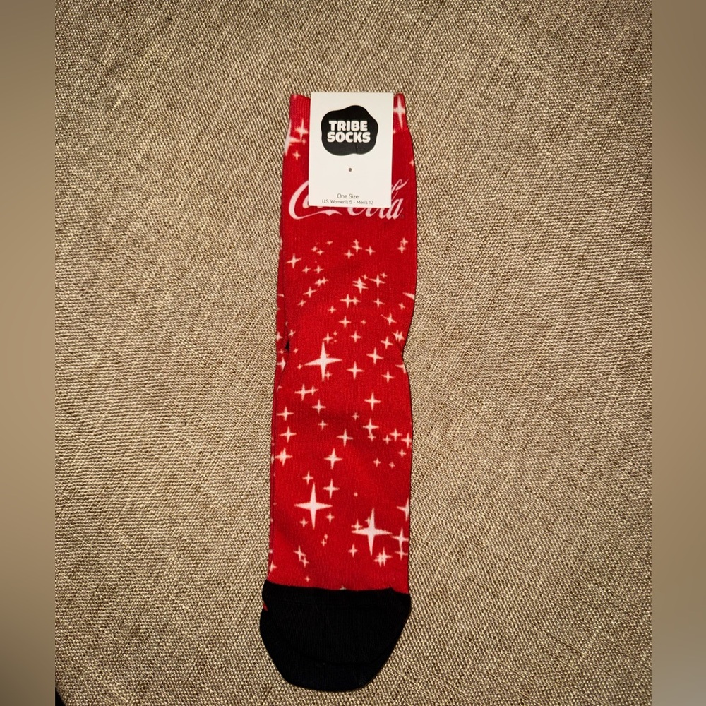 Red and Black COCA COLA Socks